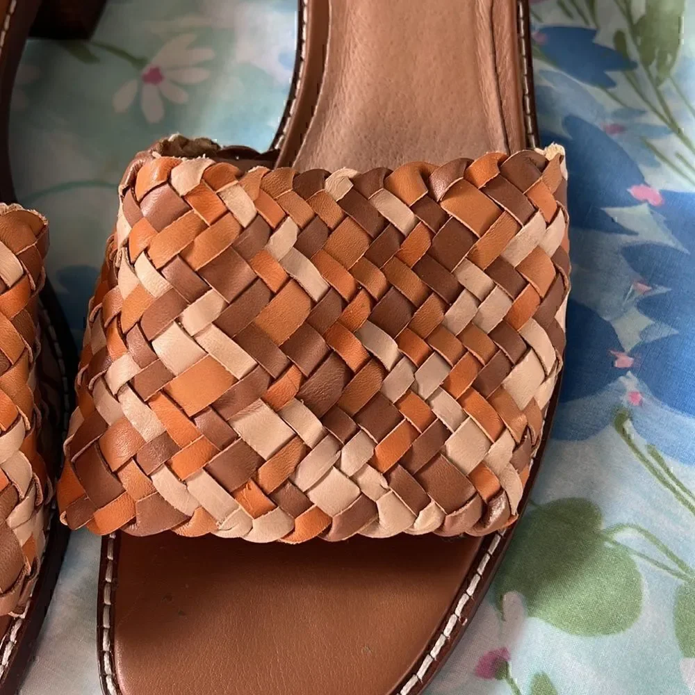 Madewell Lianne Slides Tri Color Heeled